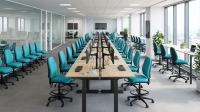 Delta Manual High Back Drafting Chair Office View