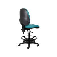 Delta Manual High Back Drafting Chair Side Angled View