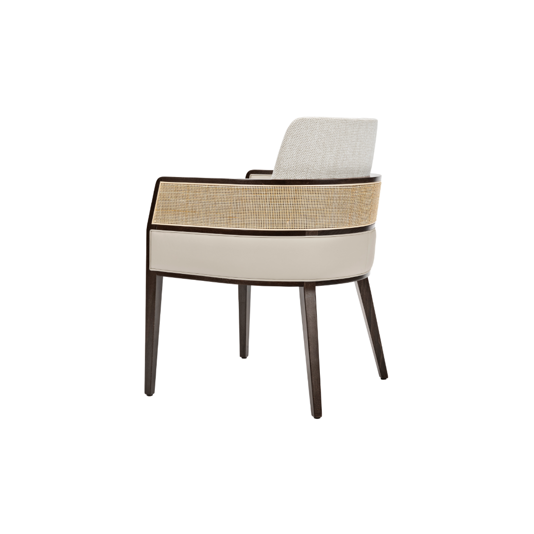 Aggy Armchair M1177C ST Back Angled View