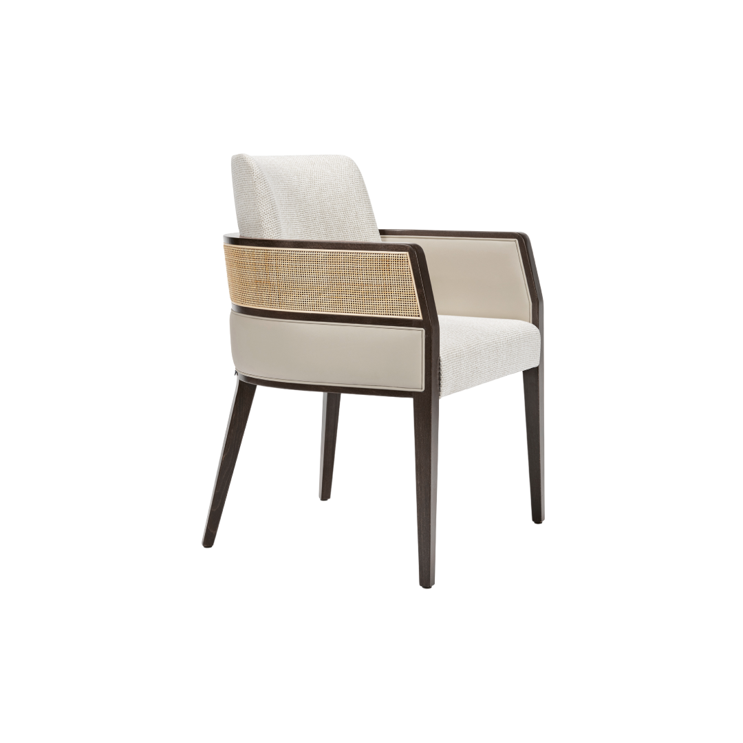 Aggy Armchair M1177C ST Front Angled View