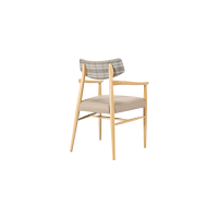 Bizu Armchair M1131UU Back Angled View