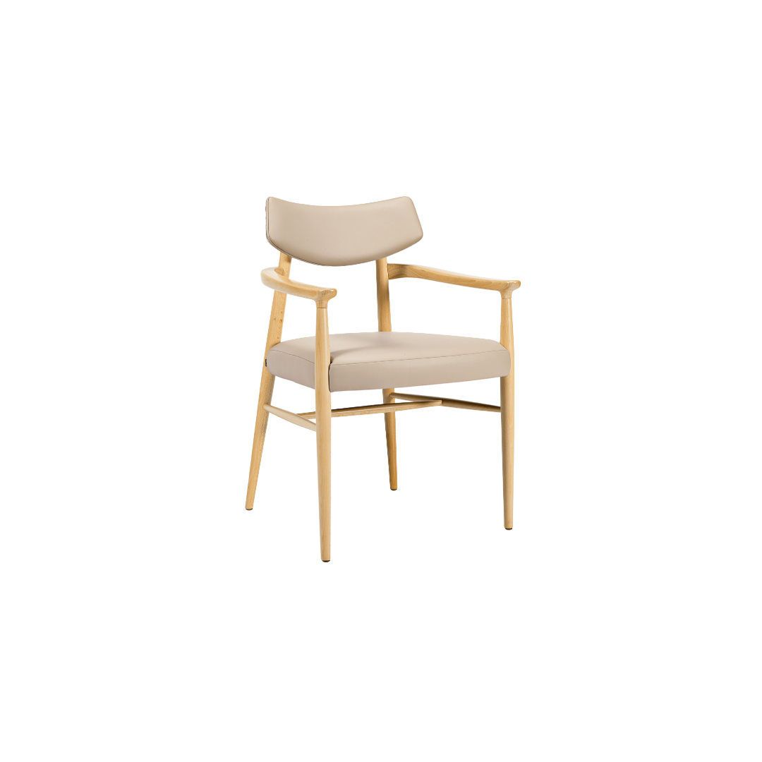 Bizu Armchair M1131UU Front Angled View