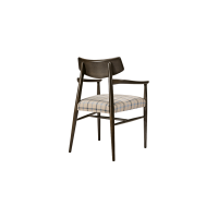 Bizu Armchair M1131UW Back Angled View - Dark