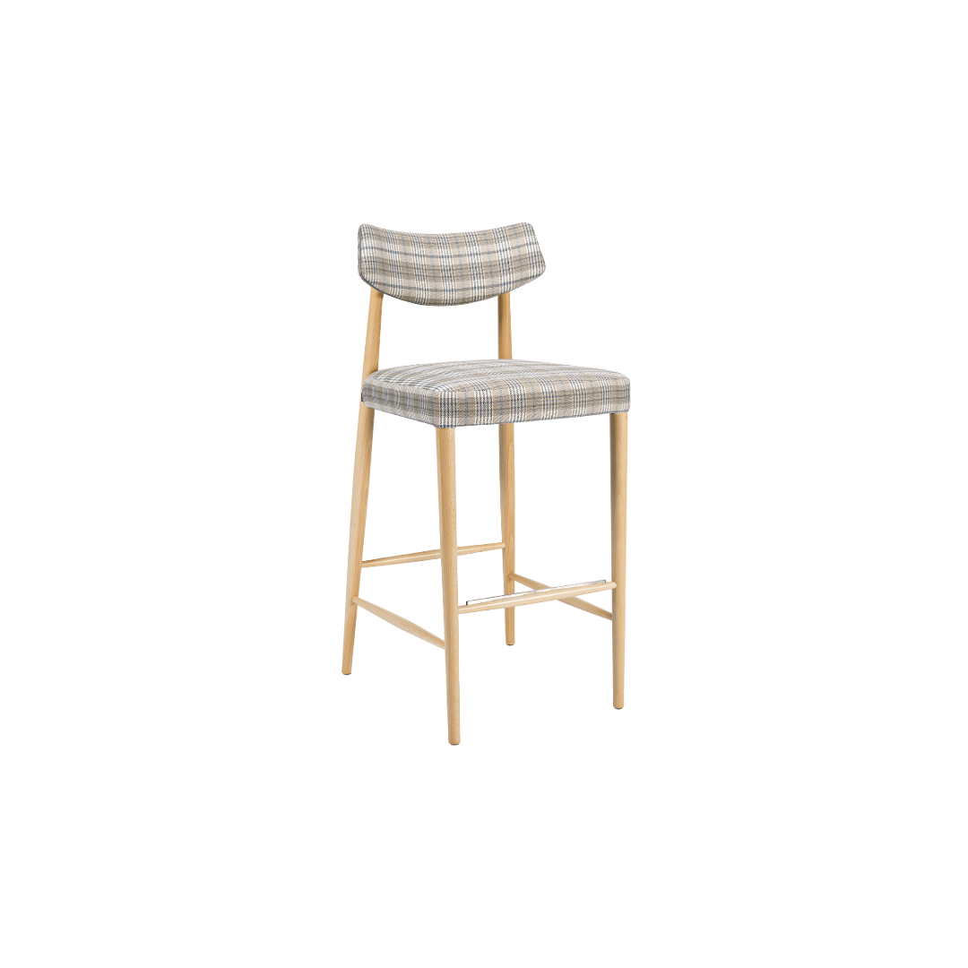 Bizu Barstool M1132UU Front Angled View