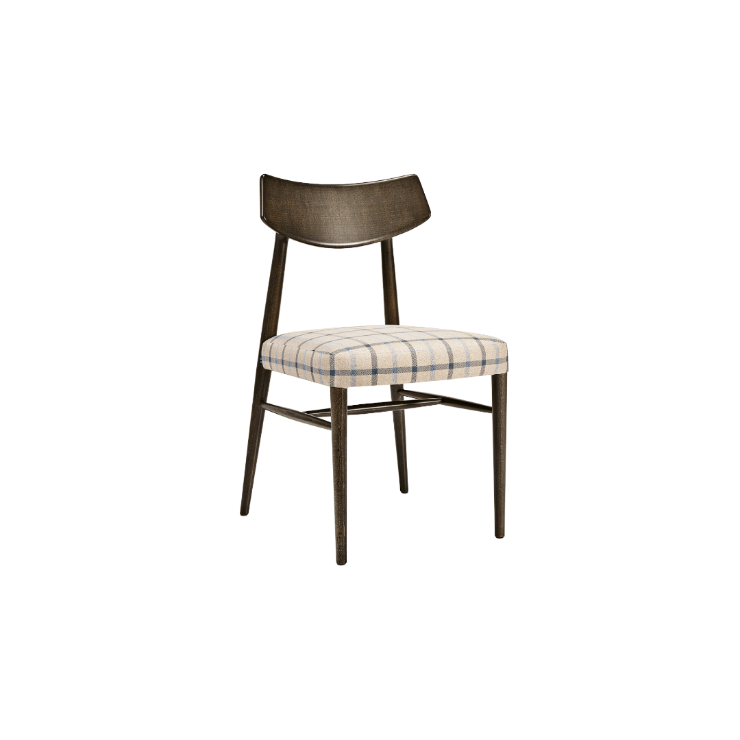 Bizu Side Chair M1130UW Front Angled View - Dark