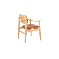 Shanna Armchair M1056WUUST Back Angled View