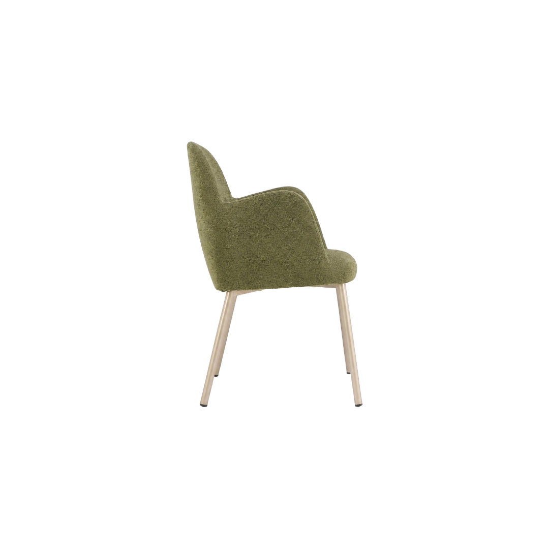 Petal Armchair A254 Side Angled View 1