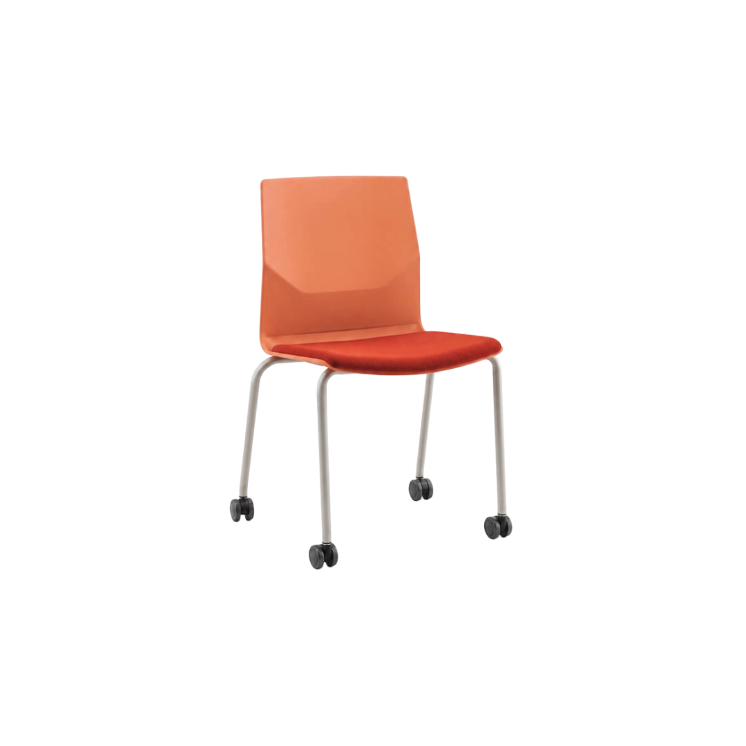 Rita 4 Leg Castor Chair
