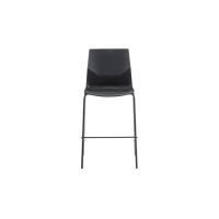 Rita Stool - Black Plastic Black Frame