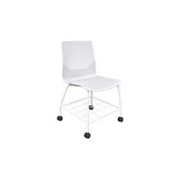 Rita Stool (Book Rack) - White
