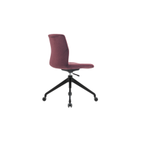 Rita Task Chair - Velvet Fully Upholstered Black Frame no Armrests